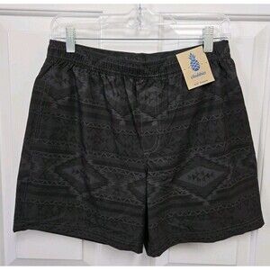 Chubbies NEW NWT Mens M 5.5" Athlounger Shorts The Quests Black Gray Aztec